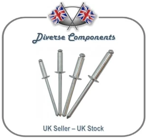 Aluminium Dome Head Open Blind Rivet/Pop Rivet - Picture 1 of 1
