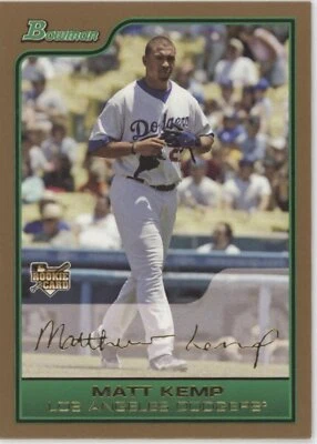 Matt Kemp 2006 Bowman Draft Picks & Prospects Gold Thick RC #BDP1 - Image 1 of 2