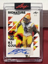 2023 Leaf Signature Series  BJ Ojulari Rookie Auto #d 1/1 Cardinals BA-BJO