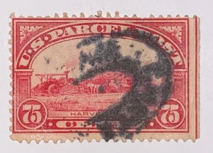 TRAVELSTAMPS: 1912-13 US Stamps Scott #  Q11 Harvesting 75 cent used NG - Picture 1 of 5