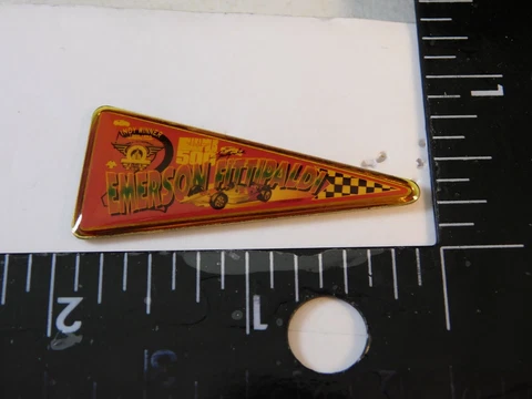 VHTF EMERSON FITTIPALDI INDIANAPOLIS INDY 500 PENNANT PIN CHAMPIONS COLLECTION Cover