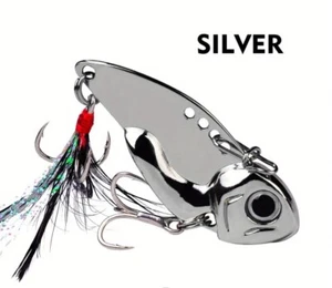 Aparejos de Pesca Señuelo Spinner Cuchara Manivela Cebo Plateado Ajustable Puntos de Remolque,Nuevo - Imagen 1 de 4