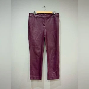Plum Ann Taylor Factory Kunstlederhose Größe 6 gebraucht, in einwandfreiem Zustand - Bild 1 von 6