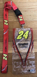 Jeff Gordon #24 Ticket Credential Clear Plastic Holder Lanyard NASCAR New - Picture 1 of 1