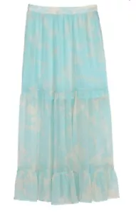 H&M Calf-length skirt Light pastel blue Skirt Sz8 - Picture 1 of 5