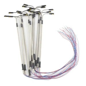 10pcs Model Railway OO HO Scale Two-heads White Lamp 10cm/LED Street Lights - Picture 1 of 19