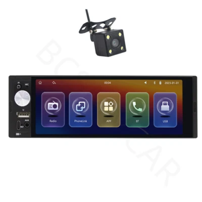 Radio Estéreo Pantalla Táctil Bluetooth Manos Libres Llamada Coche Reproductor MP5 con Cámara Gratis Foto 1 de 4