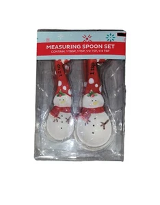 Measuring Spoon Set Snow Man ~ Christmas Holiday Decorative, new in box - Picture 1 of 2