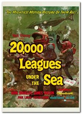 20,000 Leagues Under The Sea Movie Poster 24x36" - USA Shipped