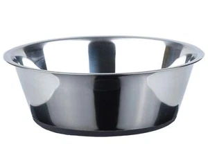 Deep Stainless Steel Anti-Slip Dog Bowls - Single Pack 6 Cups - Picture 1 of 7