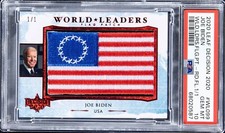 2020 Leaf Decision Joe Biden World Leaders President Flag Patch #1/1 PSA 10