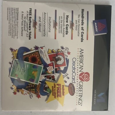 MICROGRAFX American Greetings CreataCard SE Windows Software Sealed New - Image 1 of 3