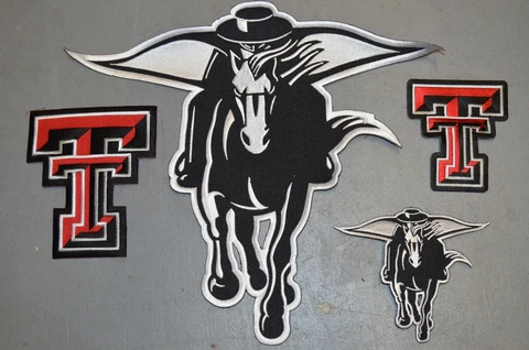 CHOICE of: Texas Tech Red Raiders Hockey Jersey Jacket Patch NCAA College Cover