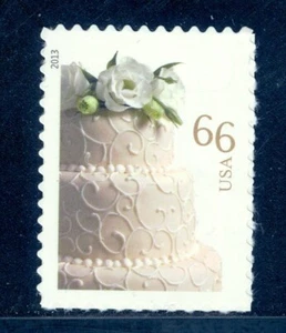 US 4735 Wedding Cake, 66c single, perforated, XF Mint NH - Picture 1 of 1