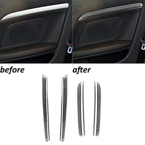 8Pcs Real Carbon Fiber Interior Door Panel Cover Trim For Audi A5 S5 2008-2016 - Picture 1 of 8