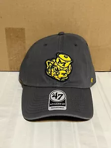 Michigan Wolverines NCAA '47 Brand Throwback Navy Blue Clean Up Adjustable Hat - Picture 1 of 5