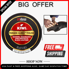 KIWI Parade Gloss Shoe Polish, Black, 1.125 oz (1 Metal Tin)