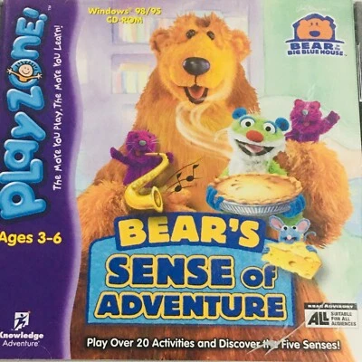 Bear's Sense of Adventure PC CD-Rom  Windows 3-6yrs Bear in Big Blue House - Image 1 of 4