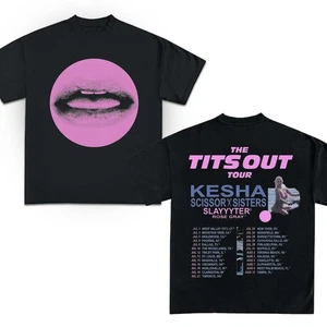 Camisa de Concierto Kesha 2025, Camiseta de Gira Kesha The Tits Out 2025 Todas las Tallas - Imagen 1 de 3