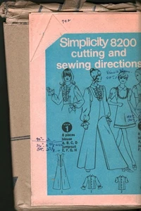 8200 Vintage Simplicity SEWING Pattern Misses 1960s Blouse Jumpsuit Jumper UNCUT - Picture 1 of 1