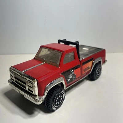De colección Tonka Dodge Red Wagon 4X4 Metal Pick Up Truck Motocicleta EE. UU. Barra antivuelco Foto 1 de 4