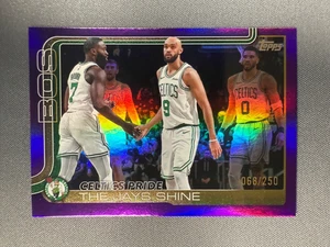 Baloncesto Topps 2025-26 Boston Celtics Pride The Jays Shine/250 púrpura #272 - Imagen 1 de 2