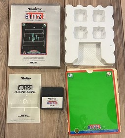 Blitz Action Football (Vectrex, 1982) CIB Complete w/ Box Overlay Tested Works