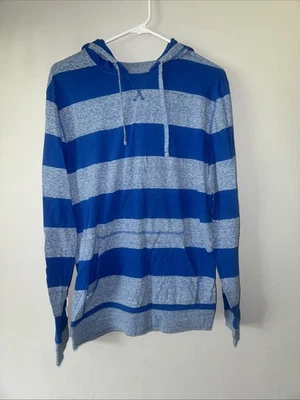Camiseta Urban Pipeline Manga Larga con Capucha/Sudadera - Para Hombre XL - Gris y Azul Foto 1 de 4