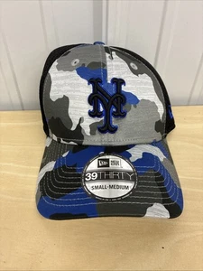 New Era Erwachsene New York Mets 39Thirty Camouflage Mütze Stretch Passform Größe Small-Medium - Bild 1 von 4