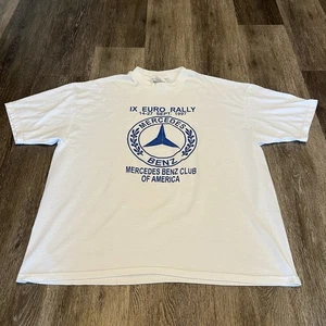 Vintage IX Euro Rally Mercedes Benz Club Of America T-Shirt Men’s Size XL Tee - Picture 1 of 7