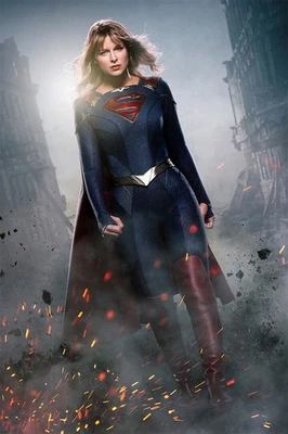 Póster impreso de pared de acción de superhéroe serie de televisión temporada 4 de Supergirl 613344 Foto 1 de 4