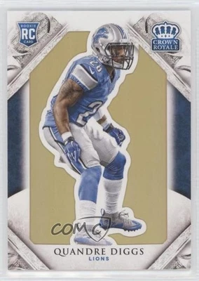 2015 Panini Crown Royale Rookie Gold /99 Quandre Diggs #118 Rookie RC - Image 1 of 2