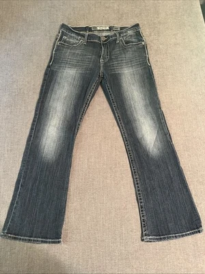 Buckle BKE Fulton Jeans Men’s 34S Bootcut Cowboy Distressed Western Embroidered - Image 1 of 4