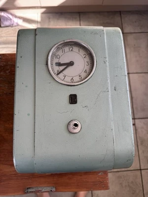 Ericsson Clocking in Clock Machine Time Recorder Factory Office Vintage 1950s - Image 1 of 4