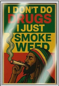 2026 Ghana I Don't Do Drugs I Just Smoke Weed 5 Gramm Silberfolie 0,999 VORVERKAUF - Bild 1 von 3