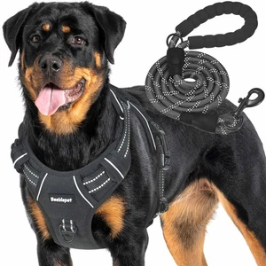 Imbracatura per Cani Tattica Resistente per Cani di Taglia Grande, Senza Tirare Regolabile Pet Harnes... - Foto 1 di 5