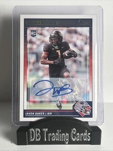 2024 Score - Rookies Javon Baker #393 Signatures (AU, RC) - Bild 1 von 2