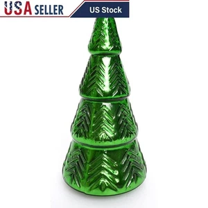 Mercury Glass Christmas Tree Tabletop Decor Holiday Display Elegant Centerpiece - Picture 1 of 5