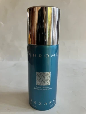 Azzaro DESODORANTE CROMADO Spray 5.1oz para Hombres, 100% AUTÉNTICO, RARO Foto 1 de 2
