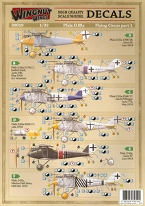 1/32 Wingnut Wings PFALZ D.IIIA FLYING CIRCUST Part 1 DECAL SET *MINT* - Picture 1 of 6