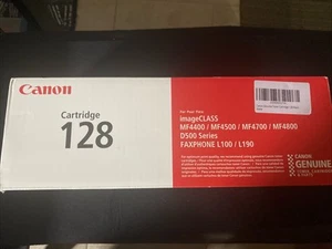 Canon Genuine 128 Black Toner Printer for Cartridge D500 Series Brand New Sealed - Photo 1/5