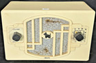 Remler Petit poste de radio coffre bakélite blanc TSF ANCIEN Modèle 40 Scottie