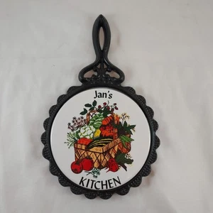 Decoración de cocina JAN'S KITCHEN - Remache de azulejos/aspecto de hierro fundido personalizado con mango - Imagen 1 de 9