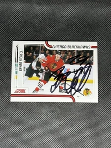 Bryan Bickell 2011-12 Score Chicago Blackhawks Signed Auto Card #117 ~ COA - Picture 1 of 3