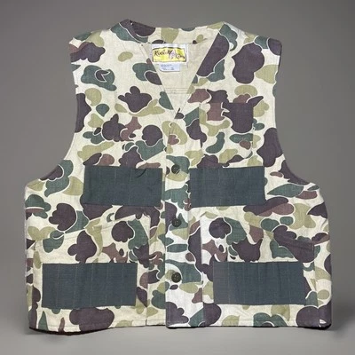 Vintage 70s Kodiak King Camouflage Hunting Button Up Vest Medium Made in Japan - Image 1 of 4