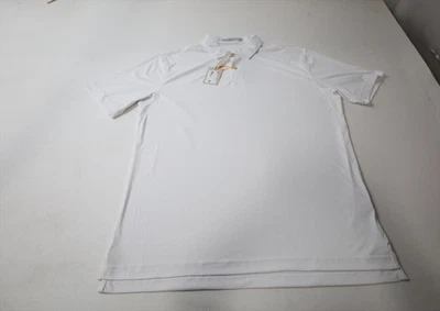Polo clásico de golf Peter Millar para hombre talla mediana WHT regular nuevo INV12809013 Foto 1 de 4