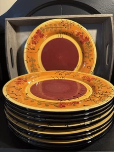 Ambiance Collection ‘Romance' by Nanette Vacher 11" Dinner Plates (9) - Picture 1 of 3