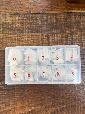 500* Fashion Manicure Copertura Completa Unghie Finte Naturali Punte Finte Strumenti con Scatola - Immagine 1 di 2