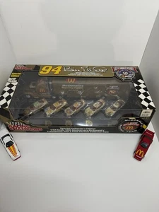 NASCAR 50th Bill Elliott McDonalds Transporter w/5 Gold-Chrome Collector Cars - Picture 1 of 3