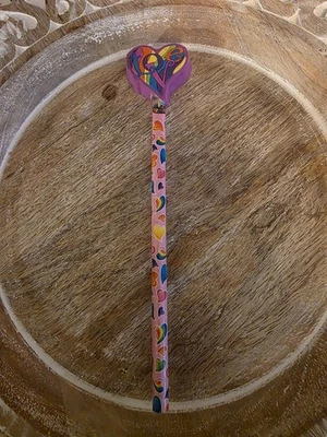  1990s Vintage Lisa Frank Fashions Love Eraser Top Hearts Unsharpened Pencil  - Image 1 of 4